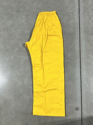Numark Sicherheit Wasserabweisend Regen Hose Nylon/PVC Groß Gelb Packung 6 Neu