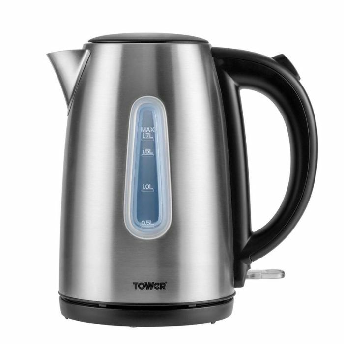 Tower Infinity 3KW 1.7 Litre Brushed Stainless Steel Jug Kettle, Rapid