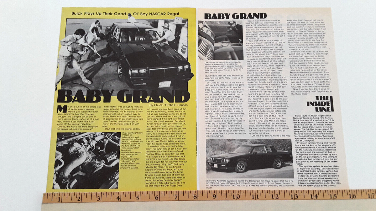 1984 BUICK GRAND NATIONAL ORIGINAL ARTICLE | eBay