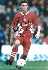 paul stewart liverpool in control of the ball during game signed 12x8 photo 