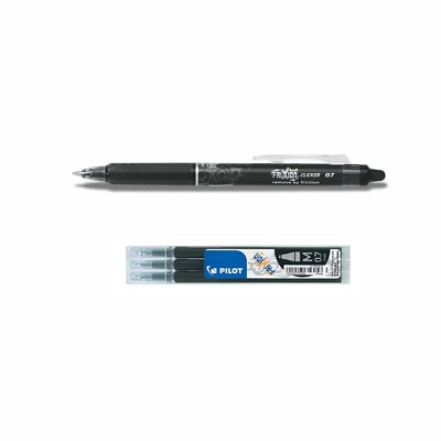 Frixion Clicker 0.7 schwarz + 3 Ersatzminen schwarz