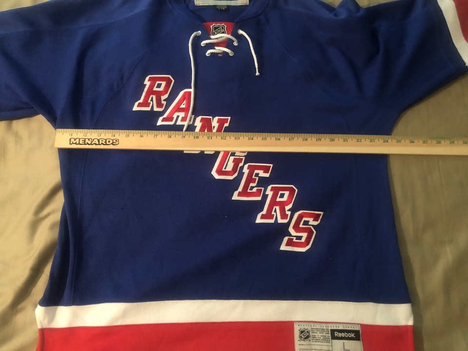 BRAD RICHARDS 19 RANGERS REEBOK SEWN HOCKEY BLUE JERSEY LG Vintage NHL Rangers eBay