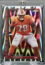 TRISTAN WIRFS RARE WAVE CREAMSICLE REFRACTOR CHROME SPORTS CARD BUCCANEERS BUCS