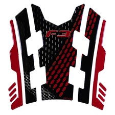 Gelaufkleber 3D Tankpad Sticker rot schwarz kompatibel mit can-am Spyder F3