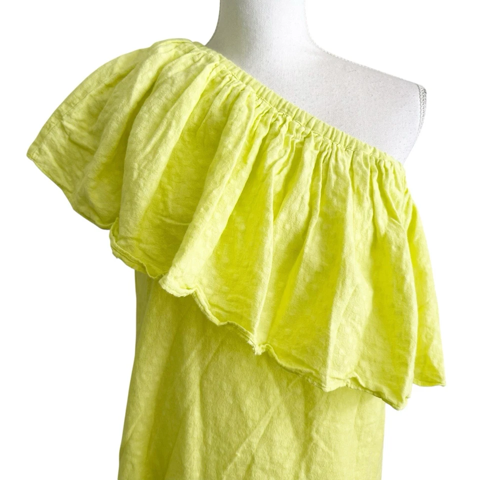 Mini Vestido Corey Lynn Calter Para Mujer Talla XS EE. UU. Volantes Resort Playa Verano Foto 4 de 4