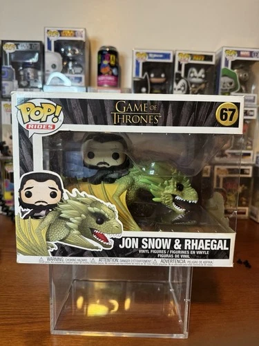 Funko POP! Television Game of Thrones Jon Snow riding Rhaegal #67 DAMAGED BOX
