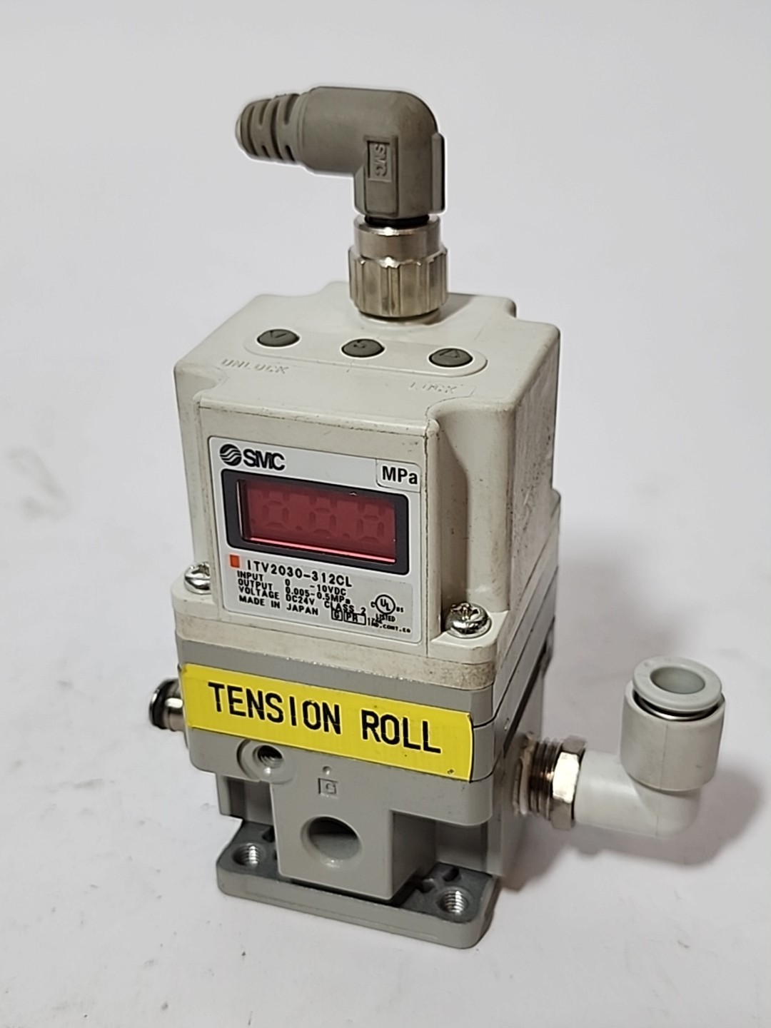 SMC ITV2030-312CL Electro-Pneumatic Proportional Pressure Regulator Valve