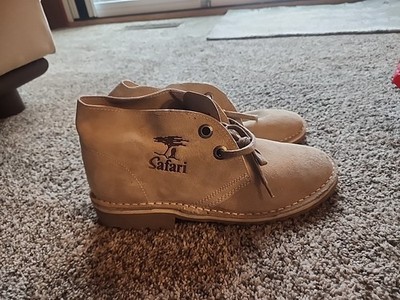 SAFARI By BATA Boots Men's Ankle Chukka Beige Leather Lace Up  12'' -2115 8 002