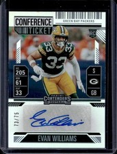 2024 Panini Contenders Evan Williams Rookie Ticket Auto RC Conference #/75