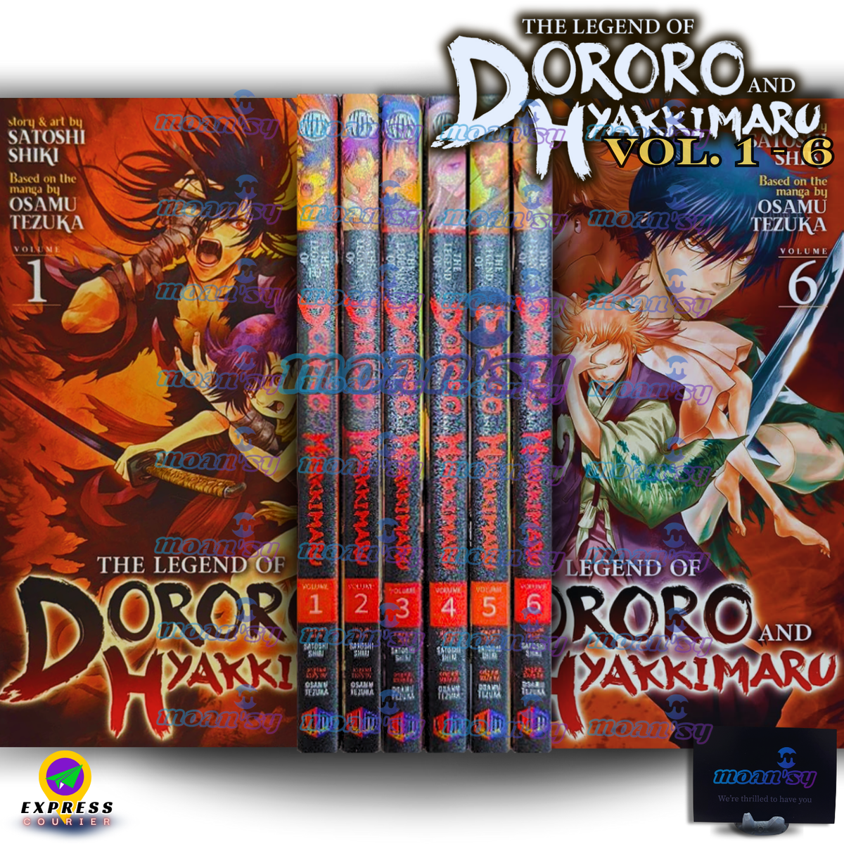 The Legend Of Dororo Vol 1-6 Manga English Full Set Comic New by