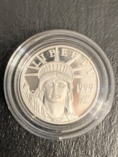 1999 American Eagle Platinum $25 – 1/4 oz .9995 Proof – Southern Wetlands design 3396.00 per troy oz