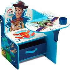 Delta Children Chair Desk with Storage Bin, Disney Toy Story 4, Holds up 50 lbs