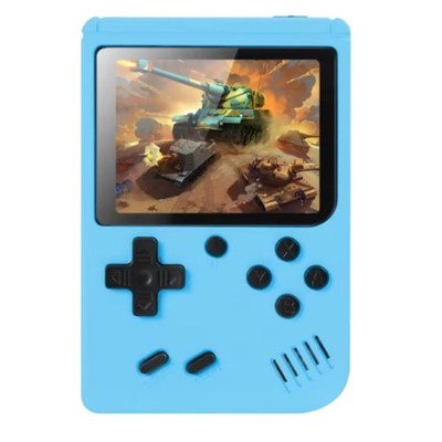 Retro Videospielkonsole mit 500 integrierten Spiele blau neu