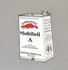 VINTAGE 12” MOBIL OIL CAN GARGOYLE PORCELAIN SIGN CAR GAS OIL TRUCK MOTORCYCLE