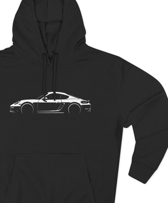 718 Porsche Cayman Silhouette Hoodie : 982 Base / S / GTS (2017 to 2025)