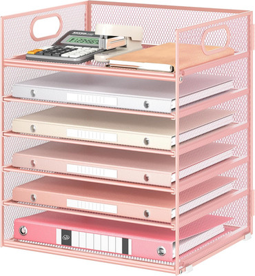 Schreibtisch Organizer, 6 Ebenen Briefablage, Aktenhalter, Ablagefächer Mit Gri
