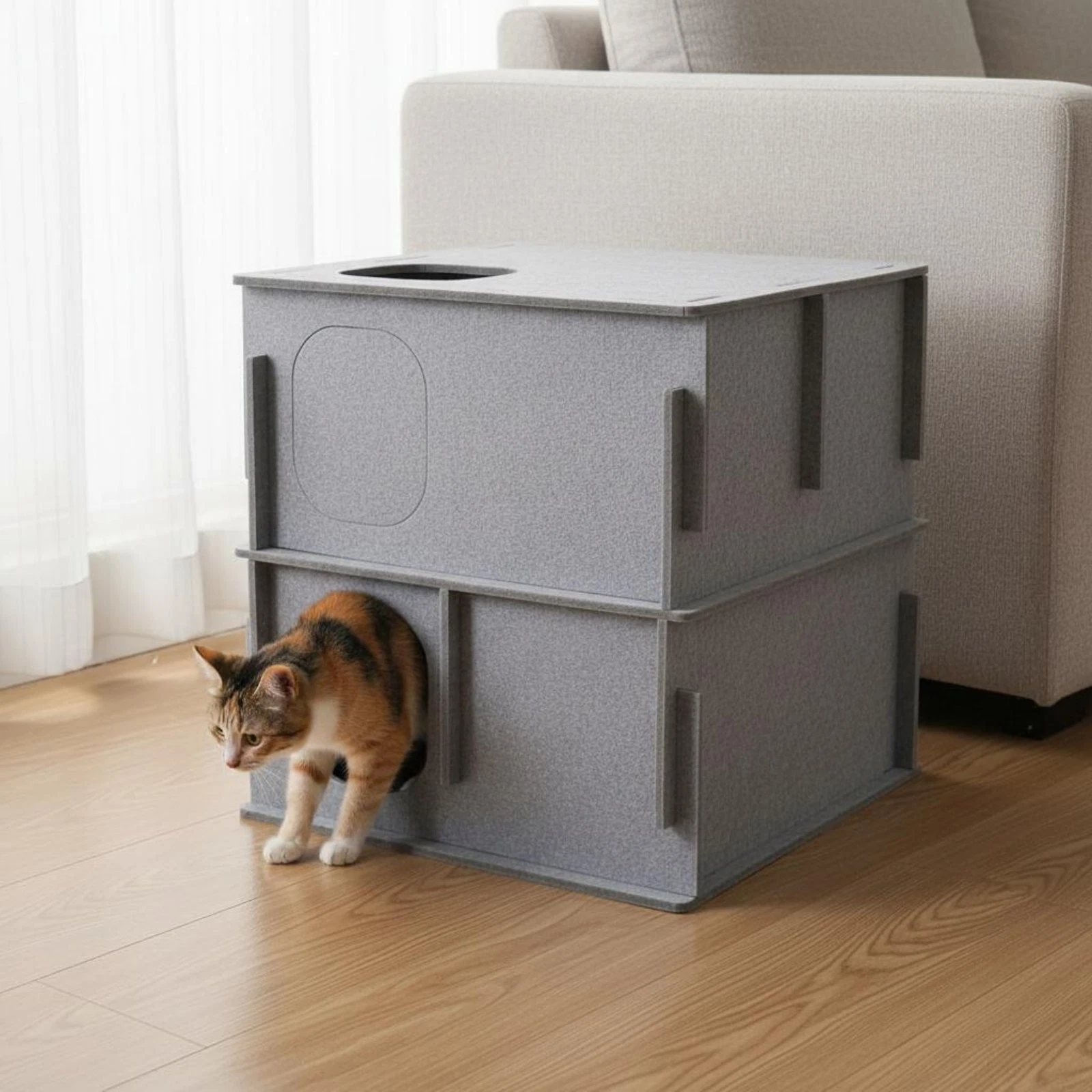Adjustable Feline Playhouse Breathable Adjustable Feline Tunnel Bed
