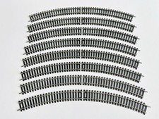 Hornby OO Track R607 2nd Radius Double Curve 8-Piece Set Nickel Silver