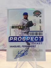 2024 Panini Prospect Edition Yanquiel Fernandez Silver Prizm Auto Yankees 