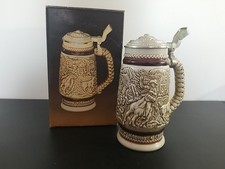 Vtg Avon Western 1980 in Box 9" Round-Up Ceramic Stein Wild Country Cologne