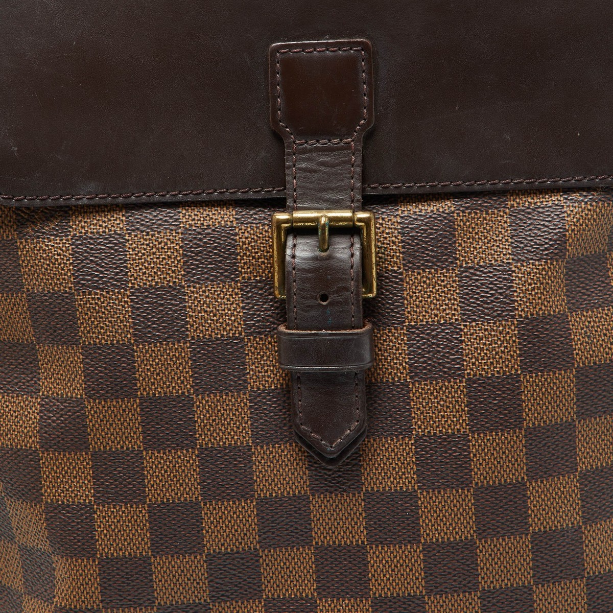 送料込◆希少品♪【LOUIS VUITTON】Soho MM Backpack Monogram LOUIS VUITTON Logo Soho Backpack Bag Damier Ebene Leather