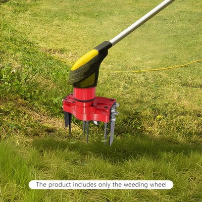 2-tooth Grass Remover Tool Attachment Weeder Accessories With Tool Storage Bag