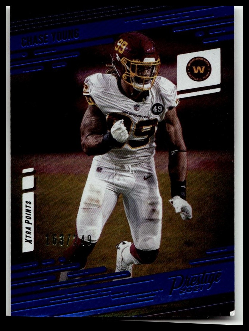 2021 Panini Prestige #155 Chase Young Xtra Points Blue #/249