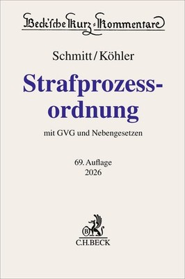 Marcus Köhler / Strafprozessordnung. StPO / Neu 9783406838446