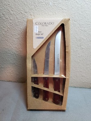 Set of 3 Tramontina Knife Colorado Fine Edge Stainless New