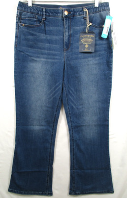-NWT Democracy ''Ab'' Solution High Rise Itty Bitty Boot Women's Jeans Blue Sz 16P