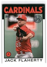 Jack Flaherty 2021 Topps #86B-73 St. Louis Cardinals 1986 Topps 35th Anniversary