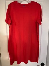 Old Navy Dress Womens Large Tall Coral TShirt Short Sleeve Crewneck Casual Solid