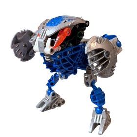 Vintage LEGO BIONICLE Gahlok-Kal Blue Orange 8578 Set with Canister Complete Set