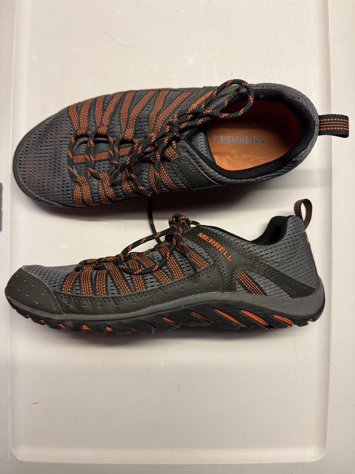 Scarpe Merrell Hymist Beluga arancione a rete escursionismo passeggio sentiero uomo 8 J362359C