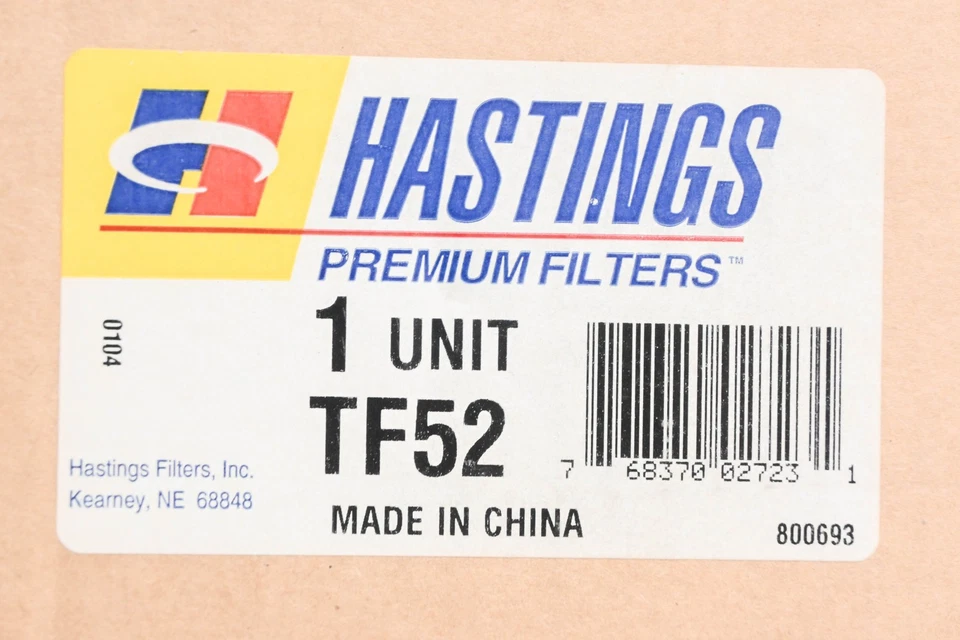 Комплект трансмиссионных фильтров Hastings TF52 новый из старых запасов - Изображение 3 из 3