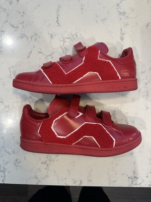 Size 9 - Raf Simons x adidas Stan Smith Comfort Badge Power Red