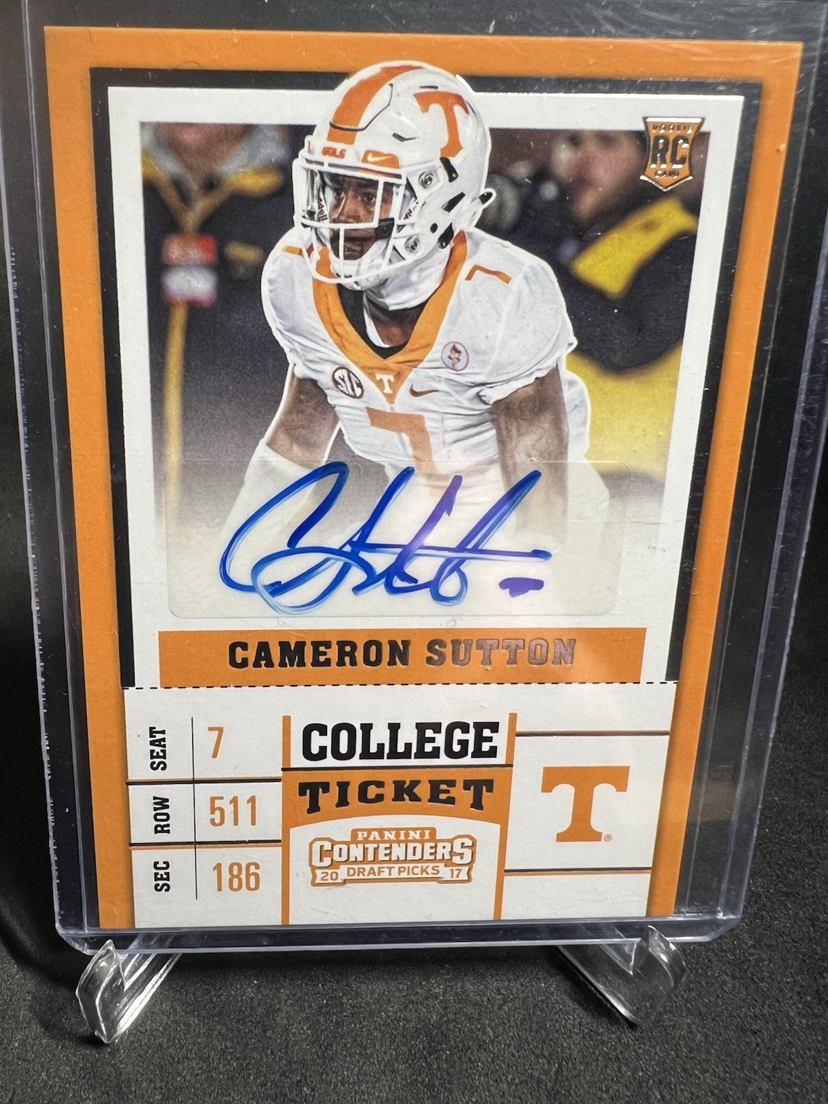 Cameron Sutton Panini Contenders Draft Picks #208 Autograph