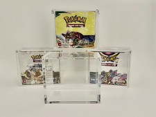 Pokemon Ultra Premium 8mm Thick Acrylic Booster Box Display Case w/N52 Mag Lid