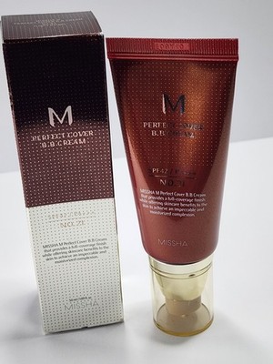 Missha M Perfect Cover BB Cream No.21 Light Beige Full Coverage SPF42 50ml
