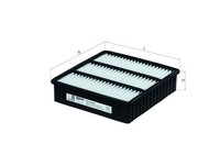 Knecht Luftfilter LX 1076 Filtereinsatz FüR Mitsubishi Carisma Proton Wira Colt
