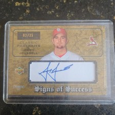 2003 upper deck classic portraits gold Signs of Success Jimmy Journal #/25