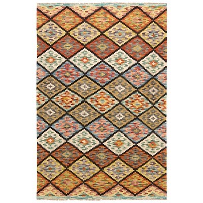 Kelim Afghan 190x125 cm Handwoven Oriental Carpet Rug Kilim