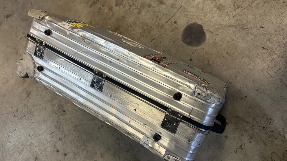 Rimowa Aluminium-Koffer Silber 2 Rollen Vintage - Bild 4 von 4