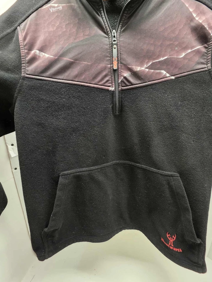 Huntworth Men's ~ Lifestyle Performance 1/4 Zip Fleece Jacket ~ Size XL - Image 4 of 4