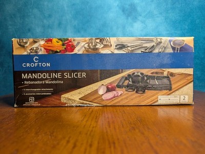 Crofton Mandoline Slicer (New, Model # 3031, 5 Interchangeable Blades, Black)