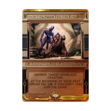 WOTC MtG Amonkhet Invocation Slaughter Pact (MR) (Foil) EX