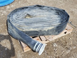 Mineflex L-249 6" x 105 ft Lay Flat Hose Black w/ Coupling – Parts