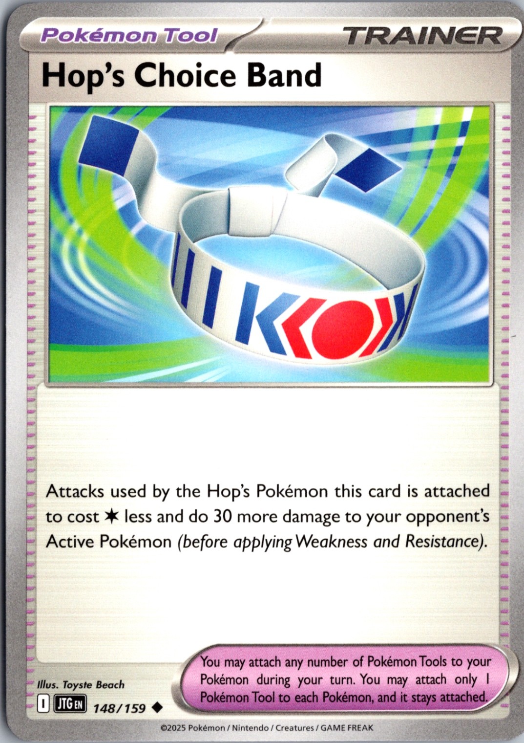 Hop's Choice Band Normal Uncommon SV09: Journey Together 148/159 NM