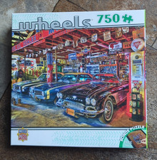 MASTERPIECES JIGSAW PUZZLE WHEELS 750 PIECES PRE-OWNED ALL PIECES ARE THERE