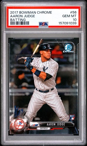 Aaron Judge [Batting] #56 2017 Bowman Chrome card
